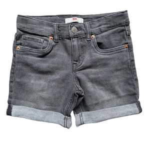 Levi's Gray Denim Shorts Cuffed Casual Style